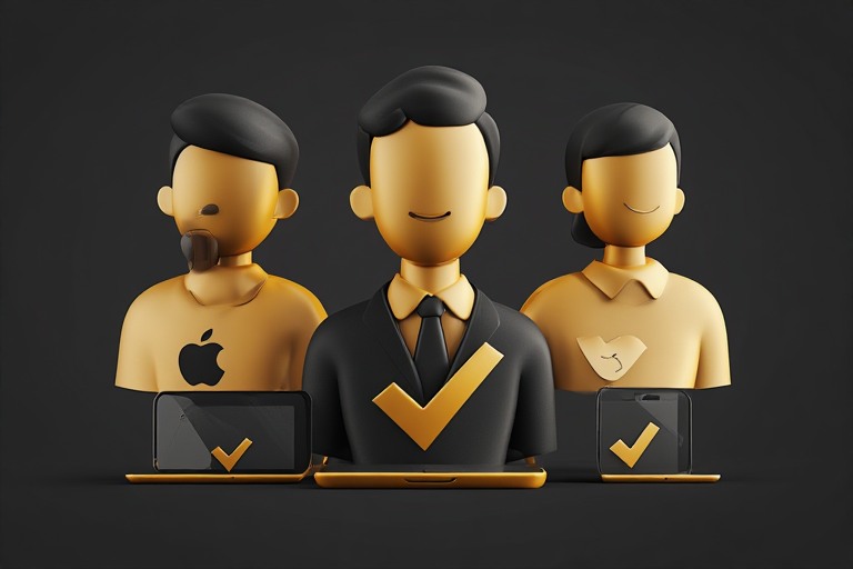 اینفوگرافیک سه گروه خریداران، فروشندگان و دارندگان محصولات اپل